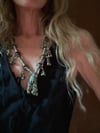 vintage nomadic coin and bell necklace 