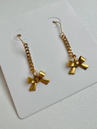 Image 4 of TINY BOW EARRINGS 