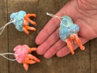 Image 5 of Spun cotton hermit crab ornament 