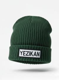 Image 3 of Yezikan Embroidered Patch Cuffed Knitted Cap