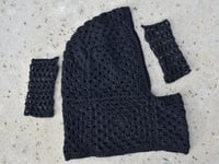 Image 1 of Black Hood w/ Gloves