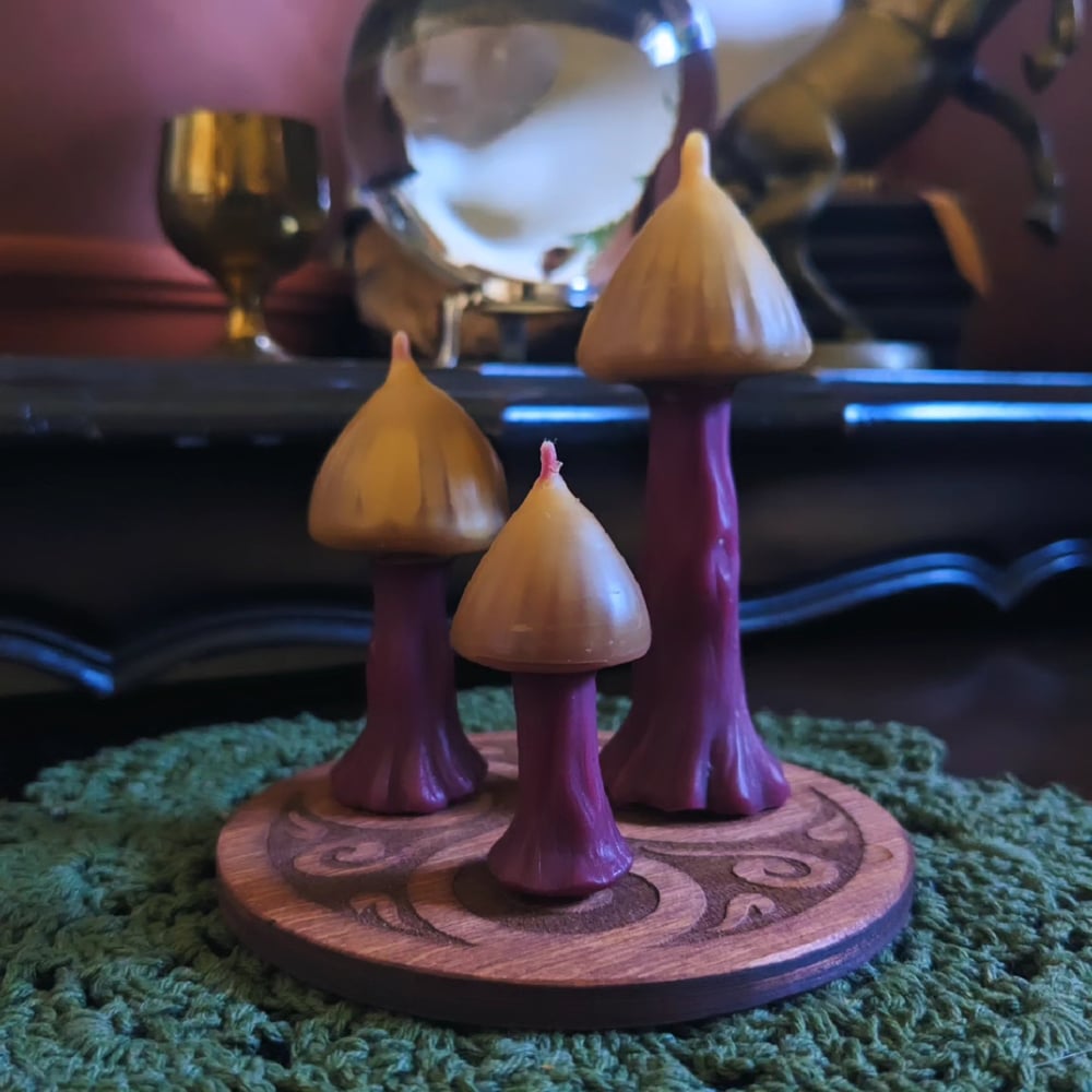 Image of Mini Mushroom Candle Set