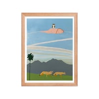 Image 3 of A Cat, Chemtrails, & Coyotes Framed poster