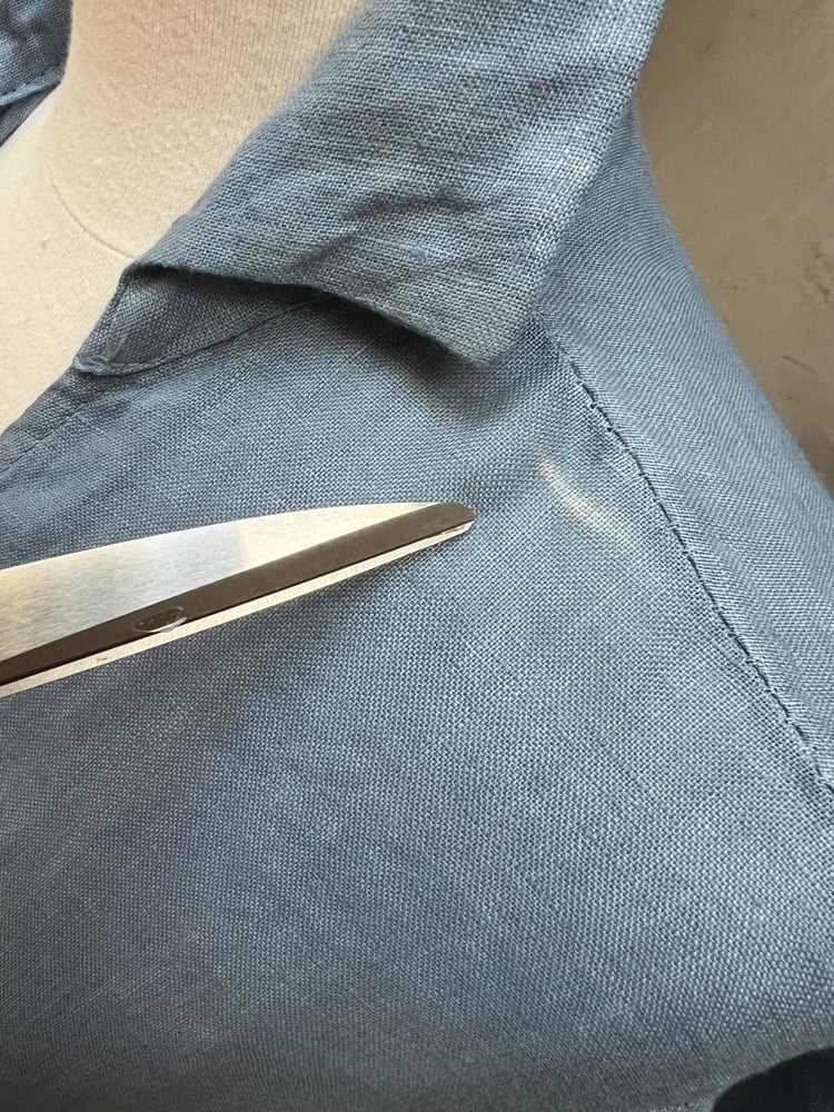 Image of -30% ***Robe En Lin Daphné Bleu Jean's Clair  31.50€ au lieu de 45€