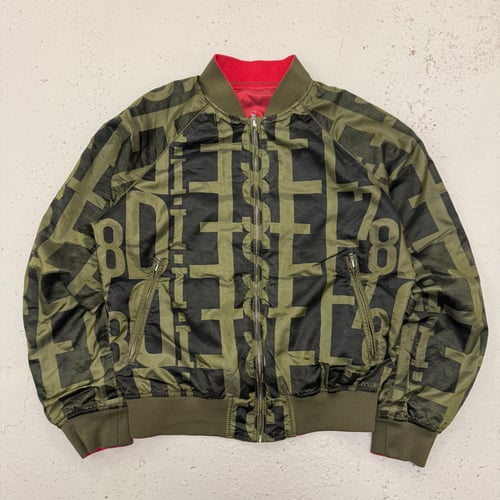 Image of 2000s Reversible Nylon Diesel Bomber Jacket, Size Medium