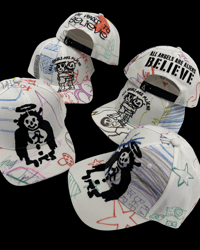 Image 6 of 1of1 DRAWING UPCYCLED ANGEL LOGO HAT S/S ‘26 