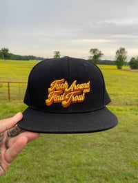 Image 3 of Limited Black Fuck Around Snap Back Hat 