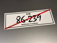 Thank You Eight-Six Slap Sticker