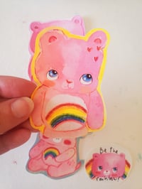 Image 3 of Pink care bear sticker pack 