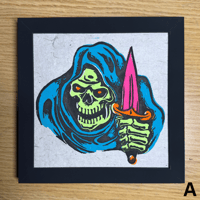 Image 1 of Reaper Framed Linocut Print