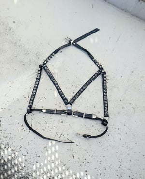 Image of MADE TO ORDER - Heavy Metal Spiked Chest Harness (Size XS - XL)