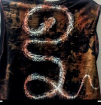 Image 4 of Hand painted snake skeleton shirt