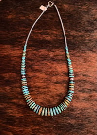 Image 1 of 22” Chunky Turquoise Statment Necklaces 