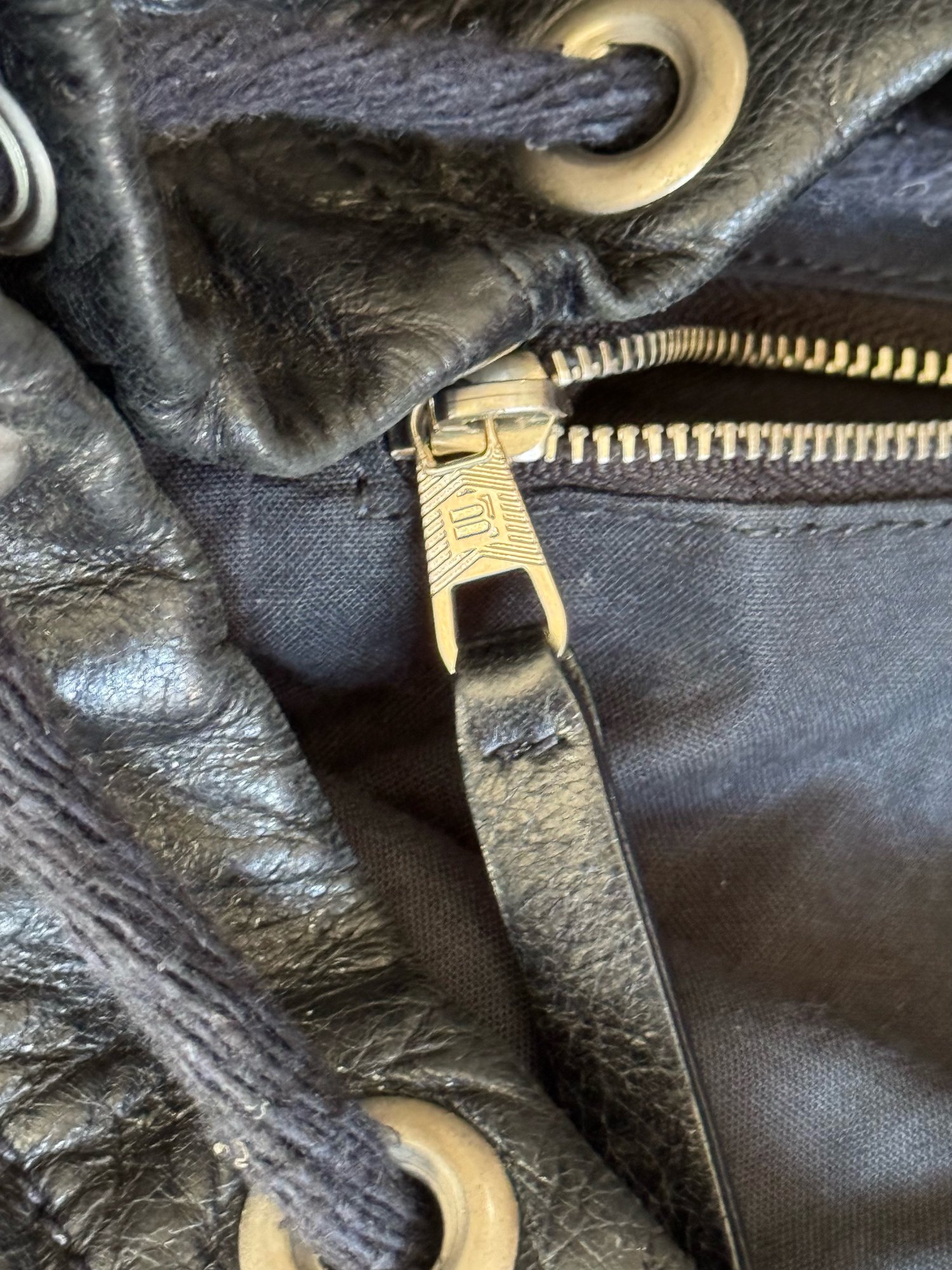 Image of Balenciaga Leather Rucksack CityBag