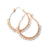 Image 3 of Clear Quartz Swing Earrings