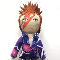 Image 3 of Aladdin Sane David Bowie hand painted doll