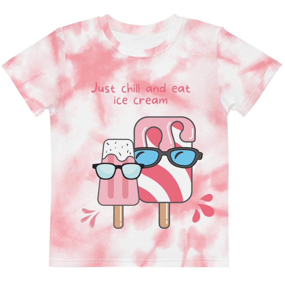 ZEN EXP - “Just Chill and Eat Ice Cream” Kids crew neck t-shirt