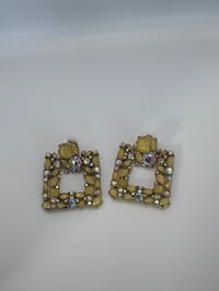 Image 4 of Diamanté Square earring