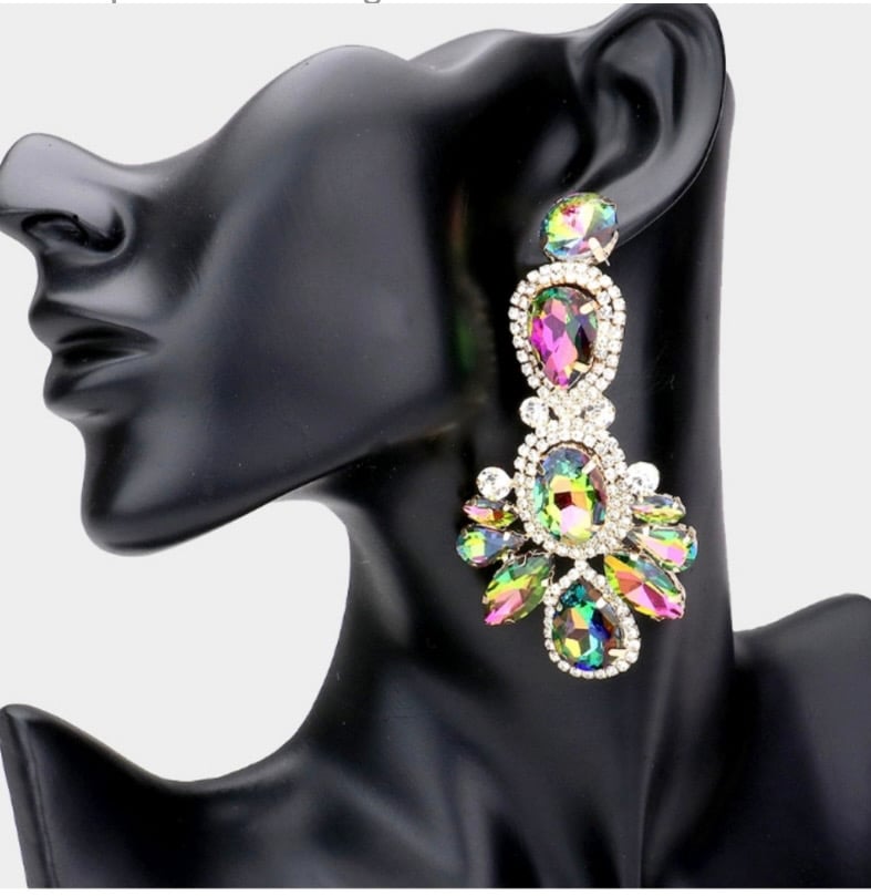 Image of Crystal Drop Earrings 