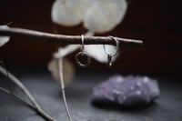 Image 4 of Ouroboros Hoop Earrings