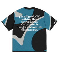 Image 2 of Life - Teal/Light Gray/Black - Knitted Shirt