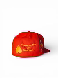 Image 3 of Red New Era Fitted Cap   7 5/8. 