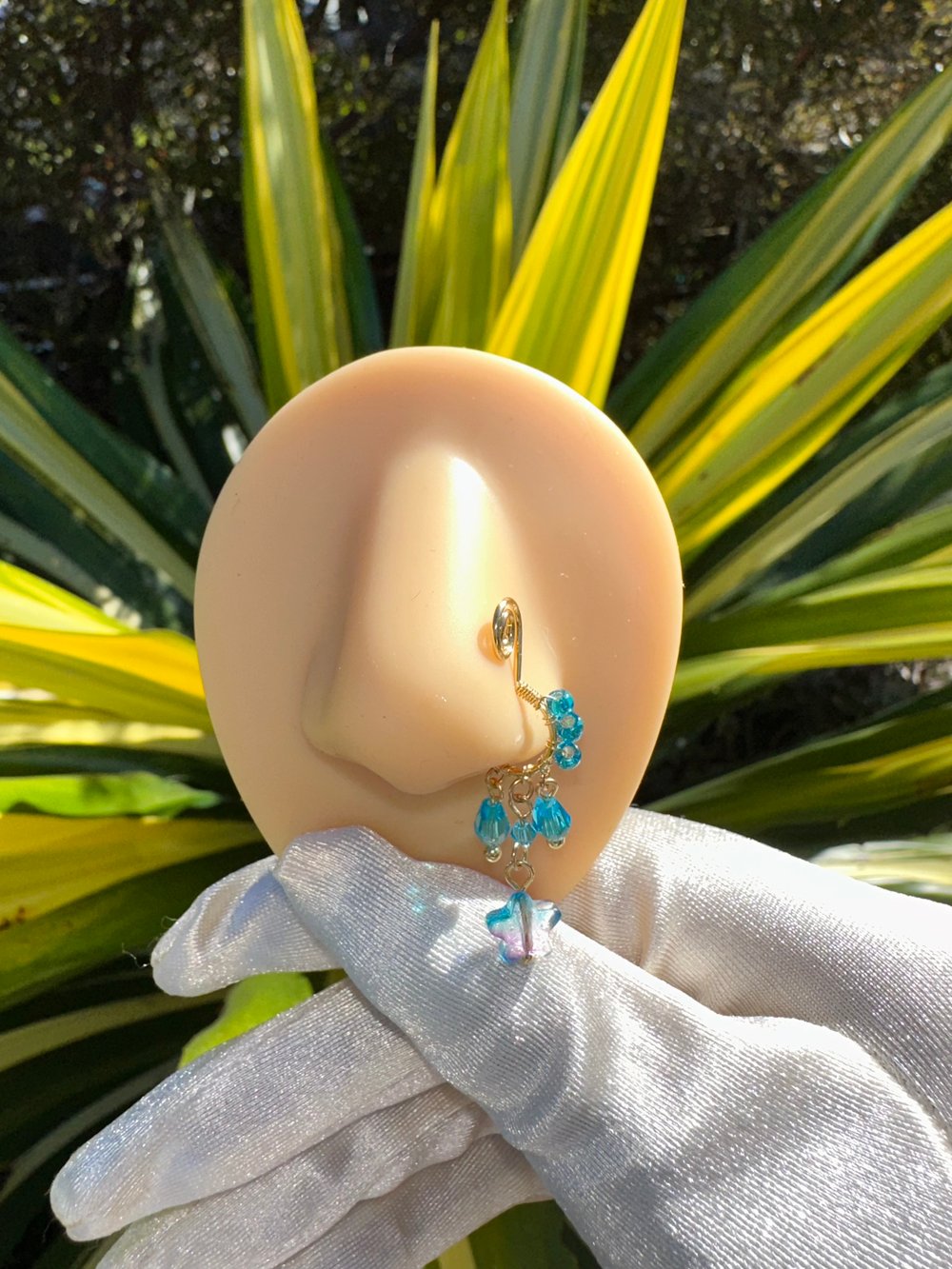 Image of Beaded Dangle Nose Cuffs