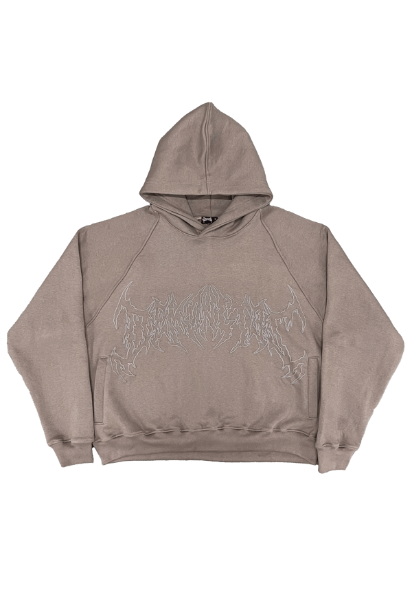 Image of DREADED MINDS TAUPE HOODIE