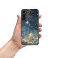 Image 11 of Celestial Night Sky Stars and Clouds Painting Clear Case for Samsung®