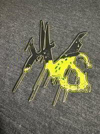 Image 3 of Moon Thief Tee v2 - Green/Yellow/Grey