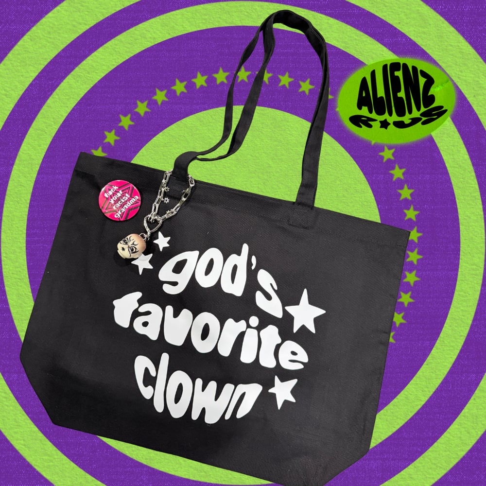 big clown tote bags!!!!!