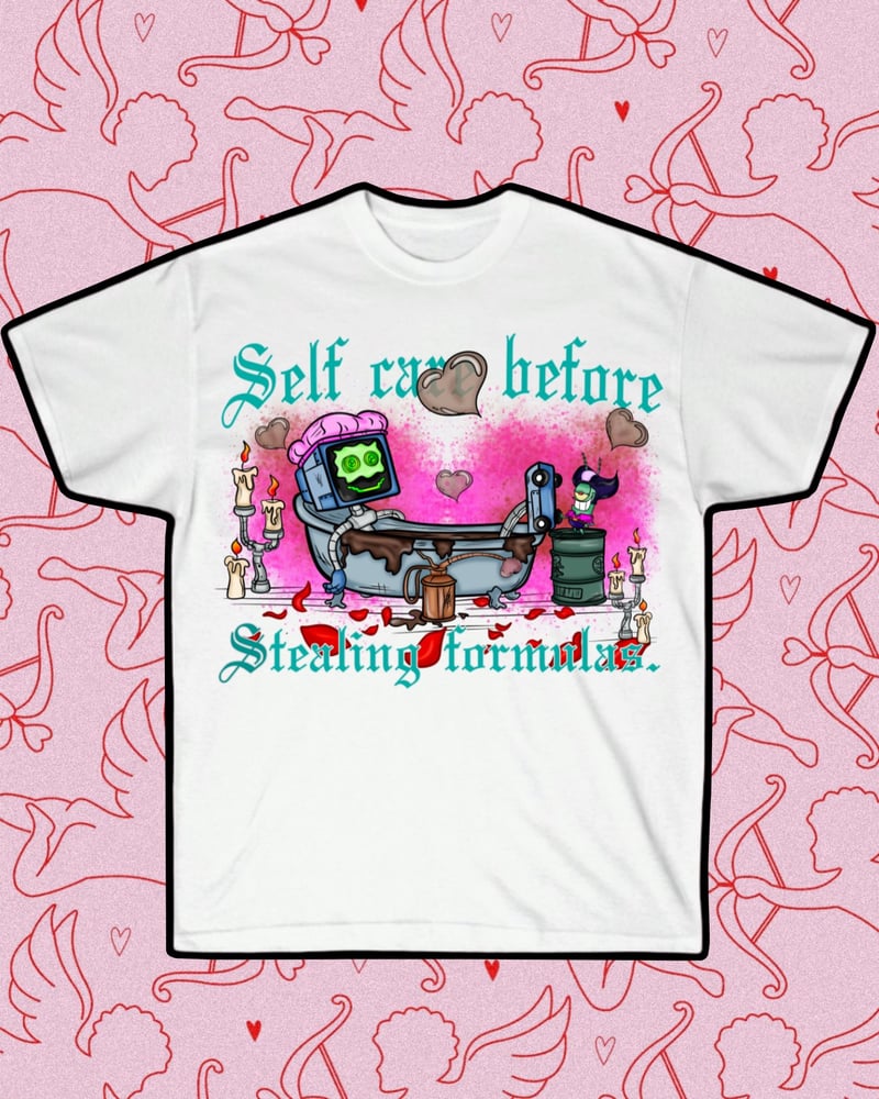 Image of Stealing Formulas Pink Background