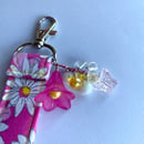 Image 1 of Pink Flower Keychain 