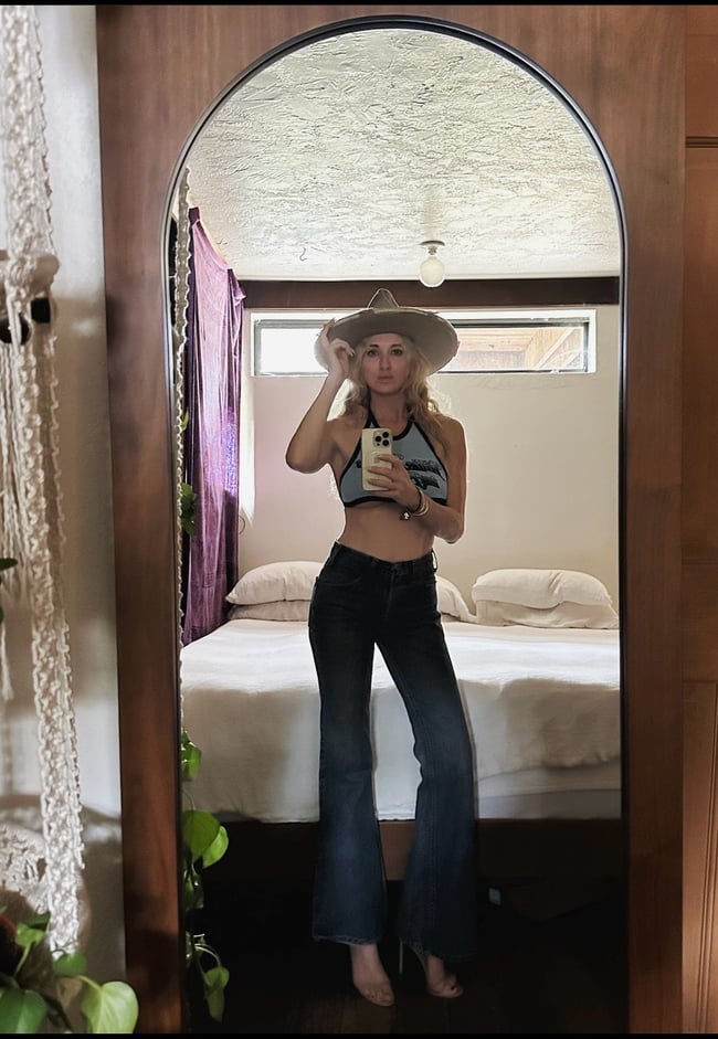 70s Willie Nelson halter top