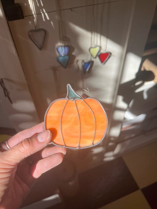 Image of Mini Pumpkins- stained glass