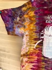 Image 2 of LARGE Live Fast Eat Trash Tie Dye Shirt C15