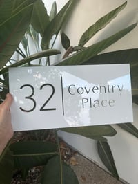 Image 2 of House Number & Street Name Acrylic Sign