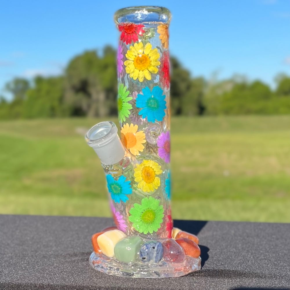 Image of rainbow pride crystal 8”