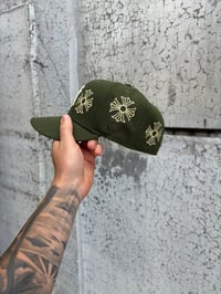 Image 5 of OLIVE CREAM NEW YORK YANKEES CUSTOM FITTED CAP