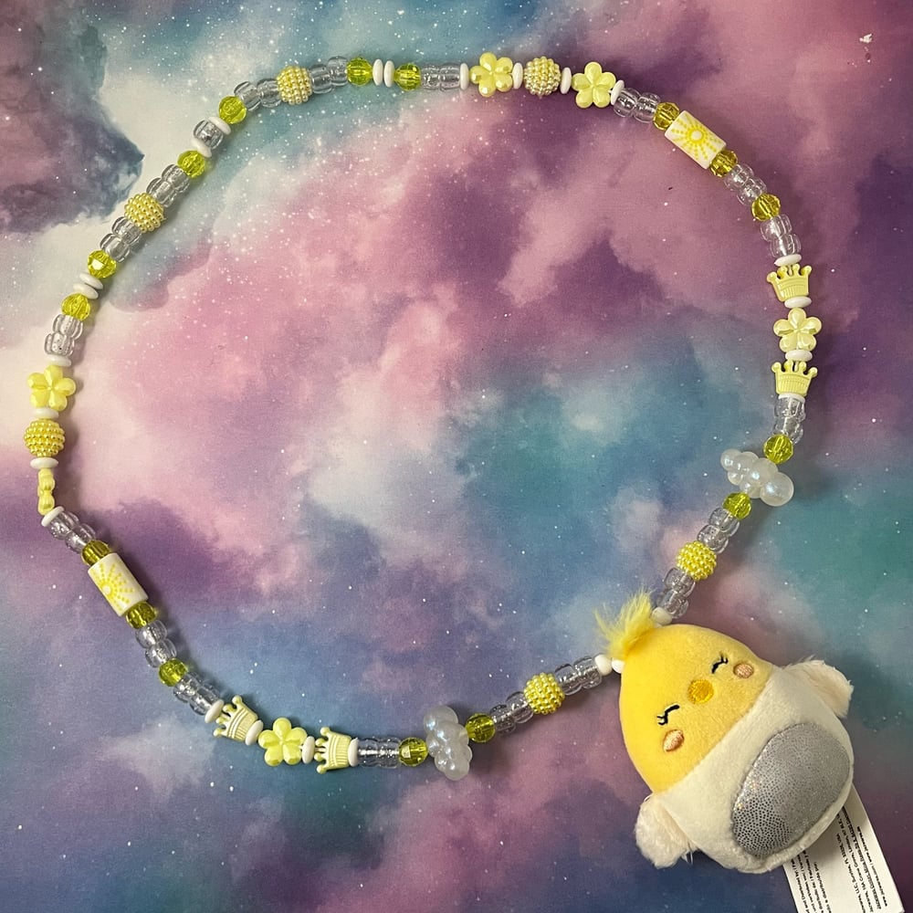 Image of Chick Squish Stuffie Kandi Necklace