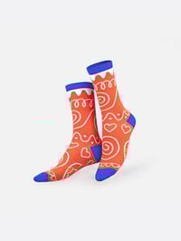 Image 3 of Calcetín Galleta Navideña