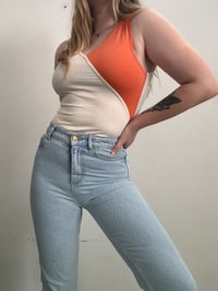 Image 1 of 2000s orange top // M 