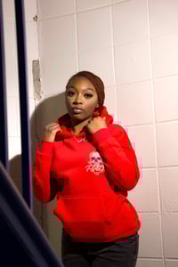 Image 1 of RED DELUXE FLEECE HOODIE 