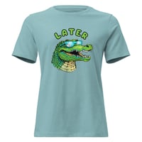 Image 7 of Women's Relaxed T-Shirt, Later Gator Graphic T-Shirt – Funny Alligator Tee