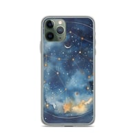 Image 4 of Celestial Constellation Night Sky Stars and Clouds Painting Clear Case for iPhone®