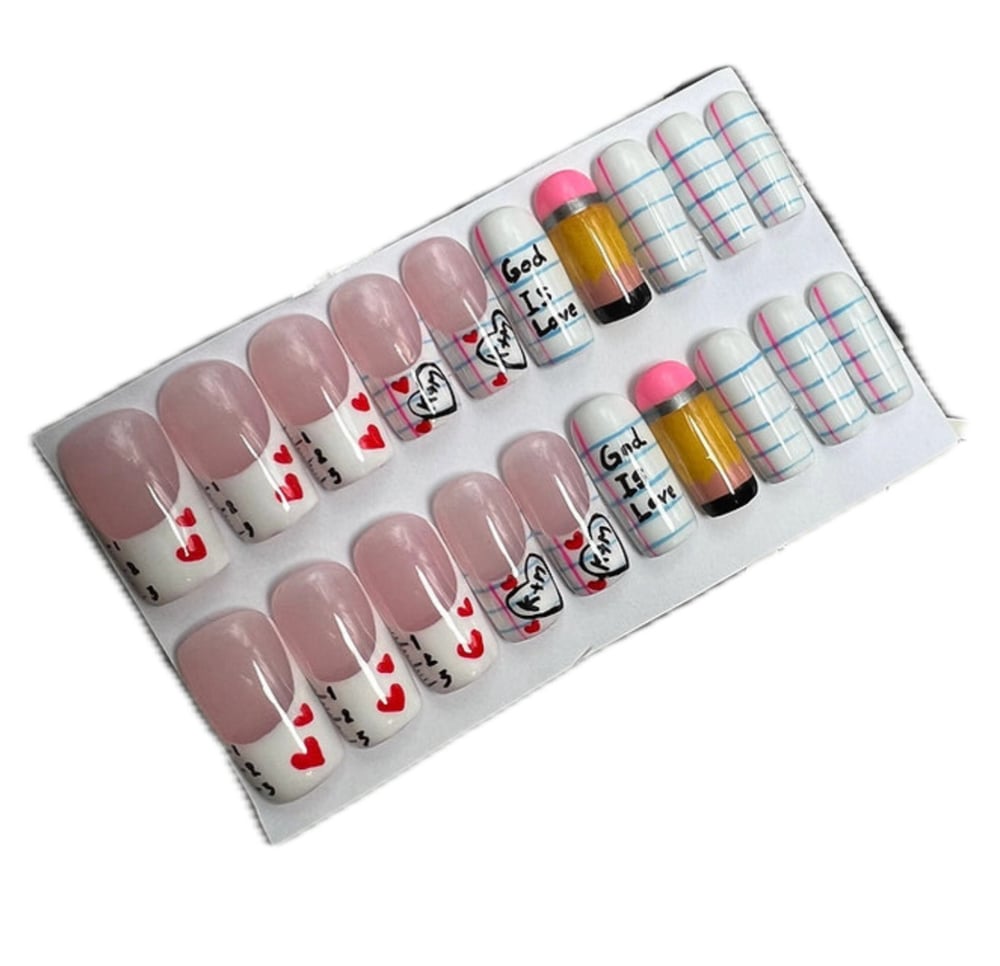 Image of Pick a 20 piece press on nail set from photo 1-25