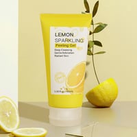 Image 5 of Lemon Face Wash Facial Cleanser Face Exfoliating Gel Moisturizing Remove Dead Skin Blackhead Exfolia