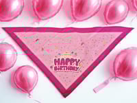 Pink birthday bandana