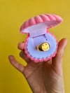 GOLD SMILEY GEM RING 