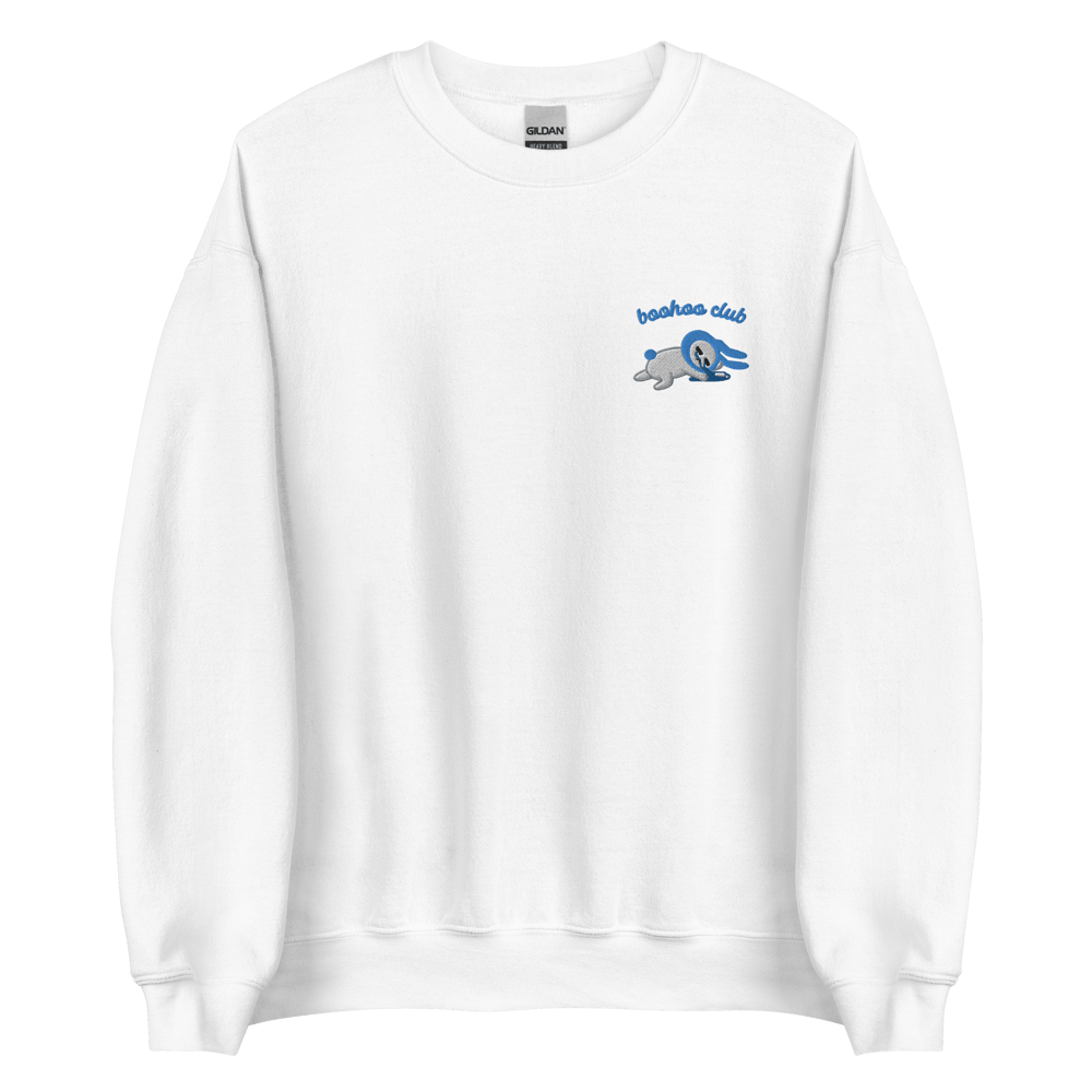 Image of Blue Bunny Embroidered Sweatshirt